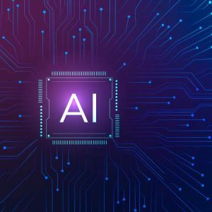 Palabra IA en entorno virtual