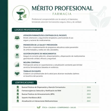 Hoja de méritos
