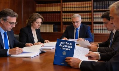 Abogados con manual de derecho de la UE