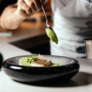Plato de cocina innovadora