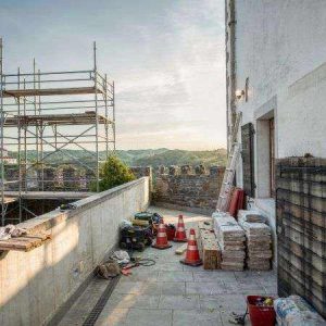 patio en obras