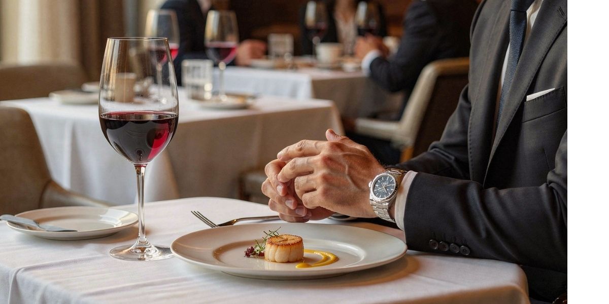 Abogado en un restaurante