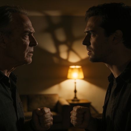 padre e hijo enfrentados