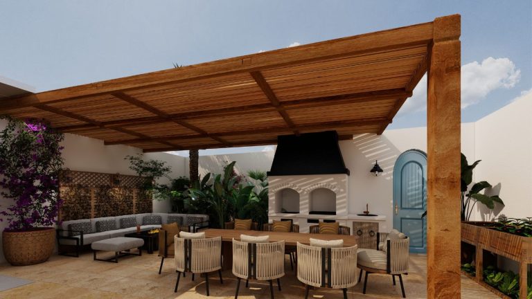 Un propietario es obligado a retirar la cubierta de madera que había instalado en la pérgola porque la comunidad sólo le dio permiso para poner un toldo de tela