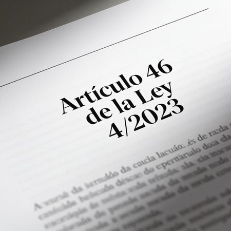 Artículo 46 Ley 4/23