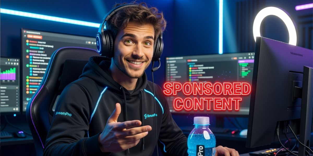 Influencer publicitando un producto