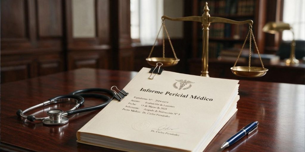 Documento de informe médico (perito)