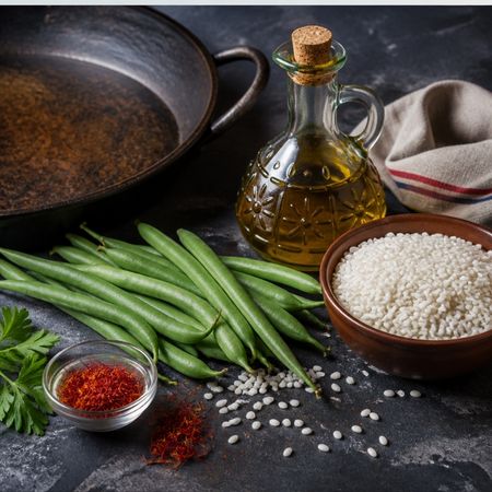 Ingredientes de una paella
