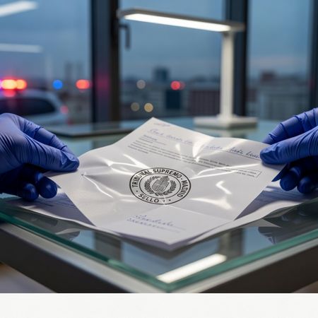 Una prueba de la policía