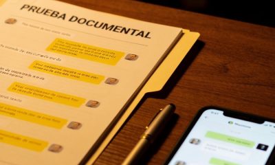 Documento con conversación de Whatsapp