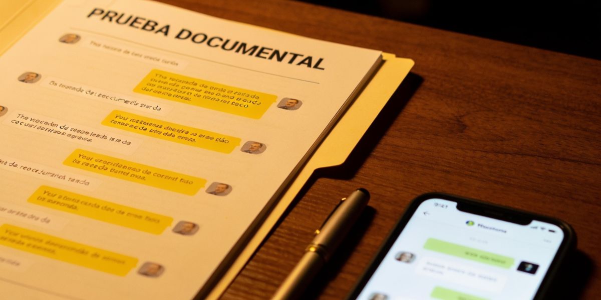 Documento con conversación de Whatsapp