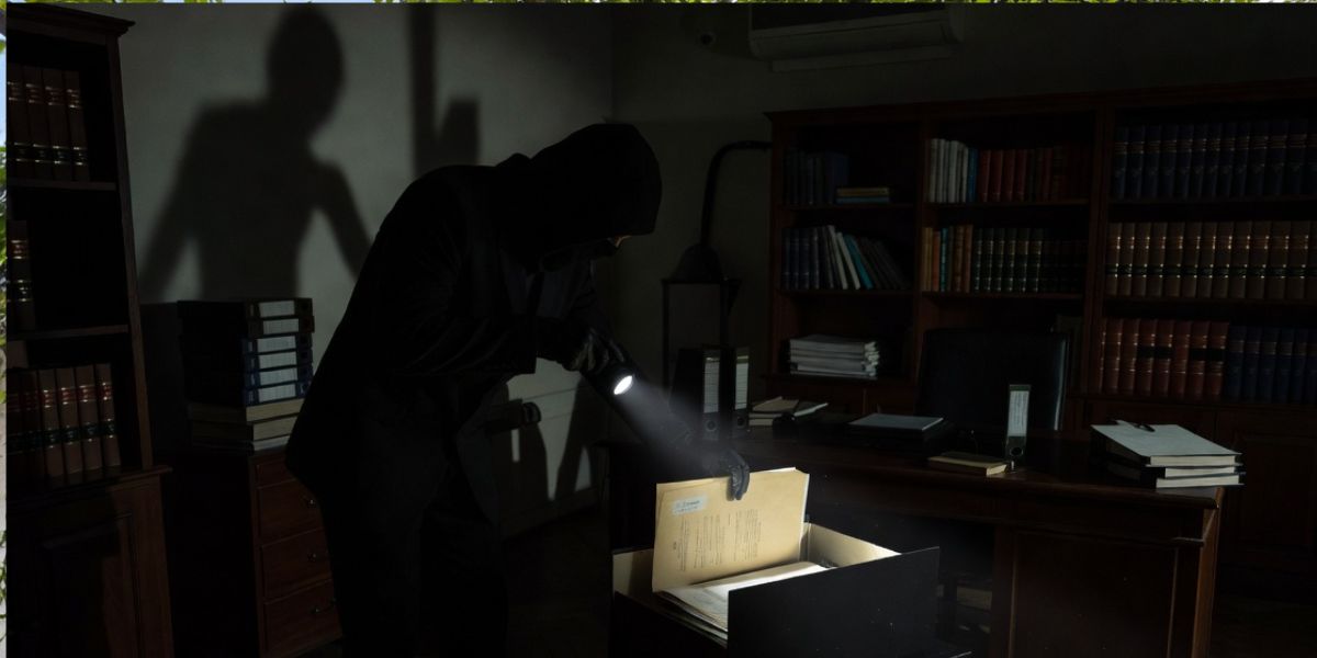 Un ladrón en un despacho de abogados