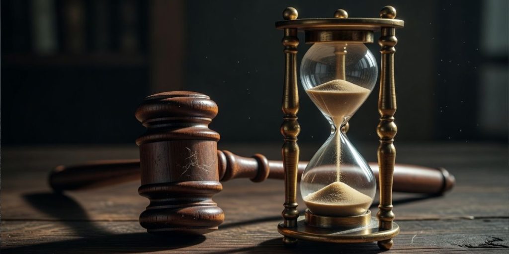 Mazo y reloj de arena