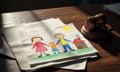 Dibujo de un niño sobre la familia