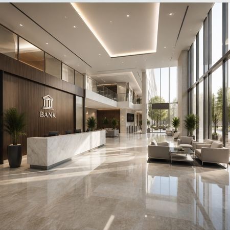 Interior de un banco