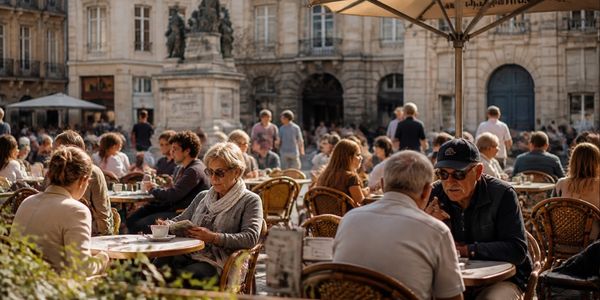 Plaza en una ciudad europea