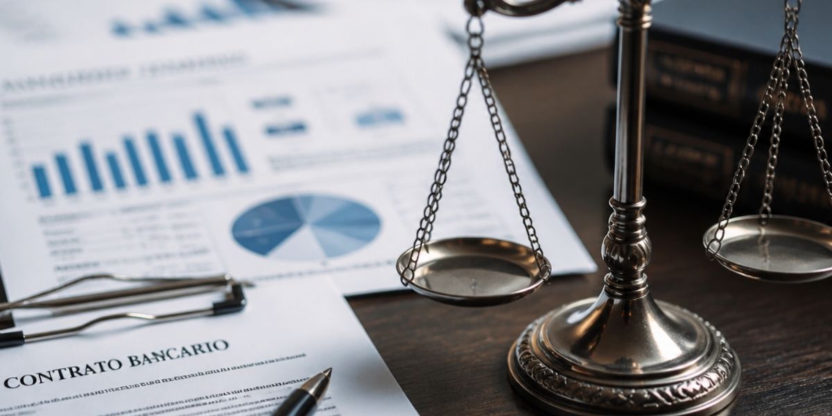 Contrato bancario y balanza de justicia