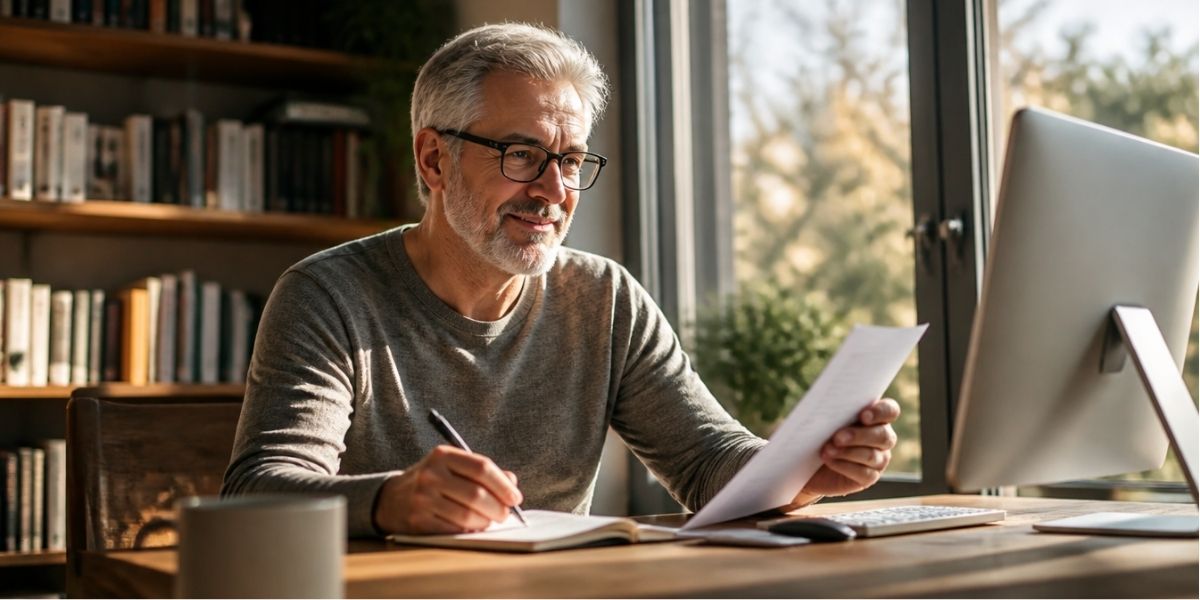 Persona en edad de jubilación en activo