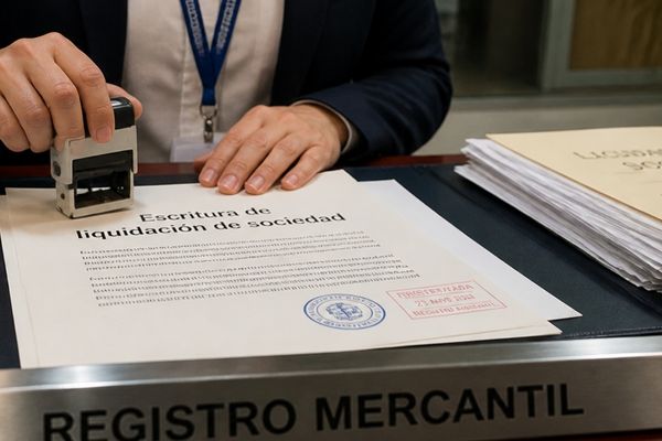 Escritura de liquidación registrada
