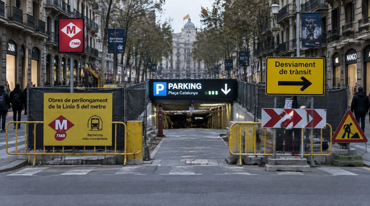 Obras públicas y entrada de parking