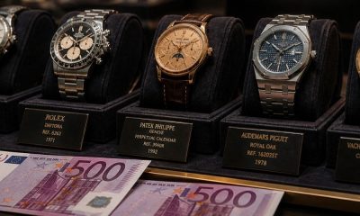 Relojes y dos billetes de 500€