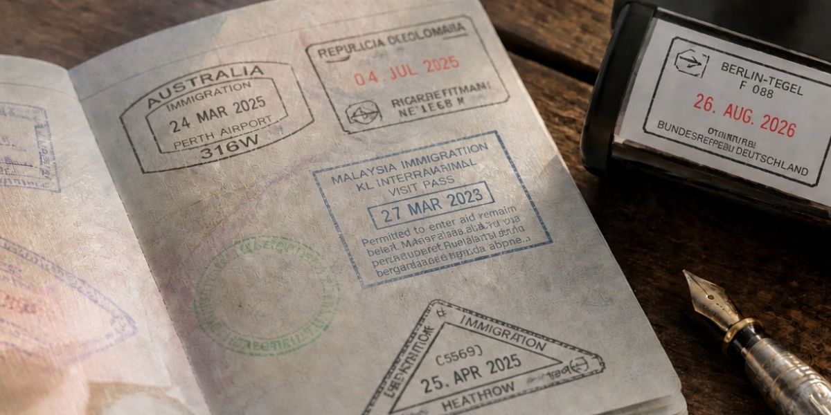 Sellos de entrada en el pasaporte