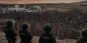 Policías en la frontera
