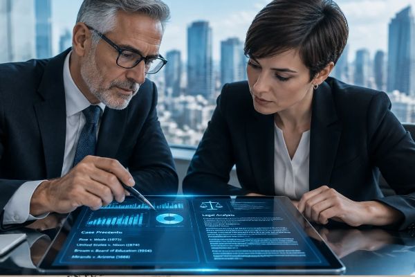 Abogados consultando IA