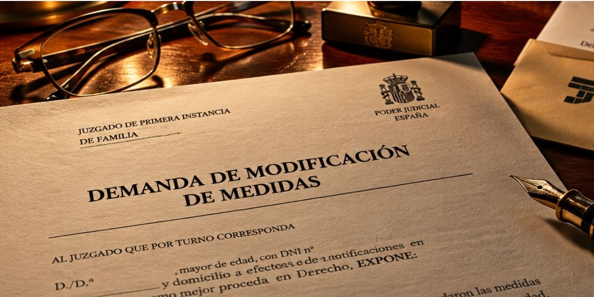 Demanda de modificación de medidas