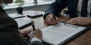Firma de contrato de trabajo