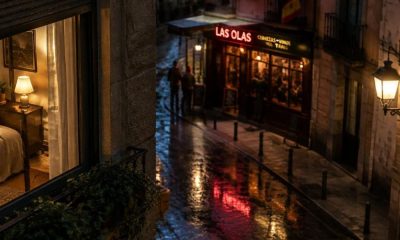 Vista de pub y comunidad de vecinos