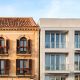 Fachadas de edificios residenciales en una ciudad española.